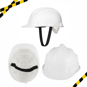 Safety helmet ratchet with logo