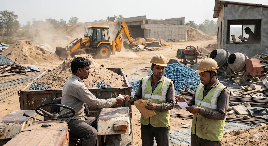 On-Site Procurement to HQ-Managed Supply — A Delhi Contractor's Story
